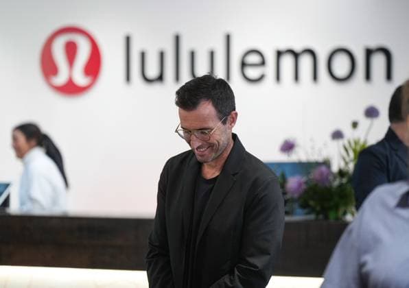 May 25, 2023, VANCOUVER, BC, CANADA: Lululemon CEO Calvin McDonald arrives for a news conference at the company s headquarters, in Vancouver, on Thursday, May 25, 2023. The company has received a waiver from immigration rules restricting access to foreign workers as it expands its global headquarters, with plans to hire 2,600 additional workers over the next five years. VANCOUVER CANADA - ZUMAc35_ 20230525_zaf_c35_110 Copyright: xDarrylxDyckx