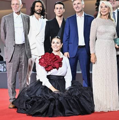 Venice Film Festival, Filming Italy Best Movie Award. Italy 03 Sep 2023 Edwige Fenech, Micaela Ramazzotti, Annabelle Belmondo, Alessandro Siani, Giacomo Poretti, Giovanni Storti, Tiziana Rocca, Alberto Barbera, Martina Stella, Giuseppe Battiston, Giorgio Tirabassi, Francesco Montanari, Donatella Finocchiaro , during red carpet of the Filming Italy Best Movie Award. 80th Venice Film Festival, Italy on September 03, 2023., Credit:Maria Laura Antonelli Avalon Italy, Venice Copyright: xMariaxLauraxAntonellix xAvalonx 0802831642