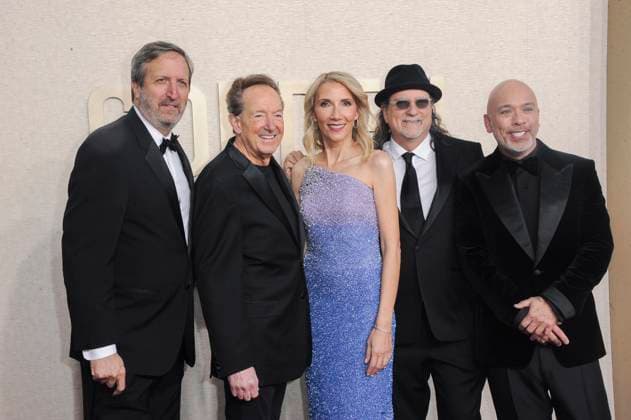 RECORD DATE NOT STATED Ricky Kirshner, Barry Adelman, Golden Globes President Helen Hoenhe, Glenn Weiss, and Jo Koy at arrivals, 81st Annual Golden Globe Awards, Beverly Hilton Hotel, Beverly Hills, CA, United States, January 7, 2024. (Photo by: Elizabeth Goodenough Everett Collection) PUBLICATIONXNOTxINxCANxCHNxFRAxITAxJPNxNORxPOLxRUSxESPxUKxUSA