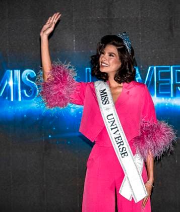 January 23, 2024, Mexico City, Mexico City, Mexico: From left to right: Olivia Quido, CEO of Miss Universe Skincare; Anne Jakrajutitap, president of the international competition; and Sheynnis Palacios, winner of Miss Universe 2023, Mexican businessman Raoºl Rocha Cantoº during a press conference at the Fru Fru Theater in Mexico City, to announce the next Miss Universe International pageant, which will be held on September 28 of this year. year in Mexico. Mexico City Mexico - ZUMAn296 20240123_zip_n296_003 Copyright: xJorgexNunezx