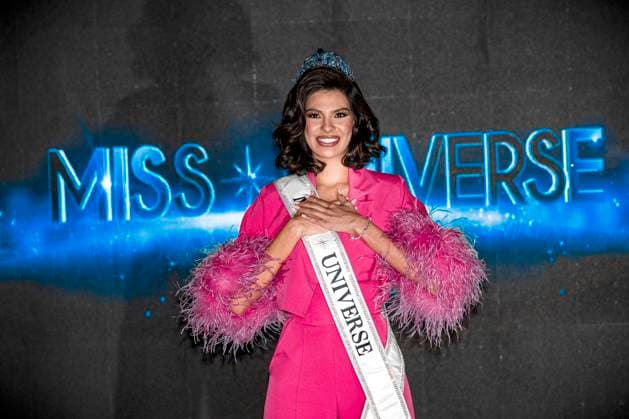 Entertainment Bilder des Tages January 23, 2024, Mexico City, Mexico City, Mexico: From left to right: Olivia Quido, CEO of Miss Universe Skincare; Anne Jakrajutitap, president of the international competition; and Sheynnis Palacios, winner of Miss Universe 2023, Mexican businessman Raoºl Rocha Cantoº during a press conference at the Fru Fru Theater in Mexico City, to announce the next Miss Universe International pageant, which will be held on September 28 of this year. year in Mexico. Mexico City Mexico - ZUMAn296 20240123_zip_n296_008 Copyright: xJorgexNunezx