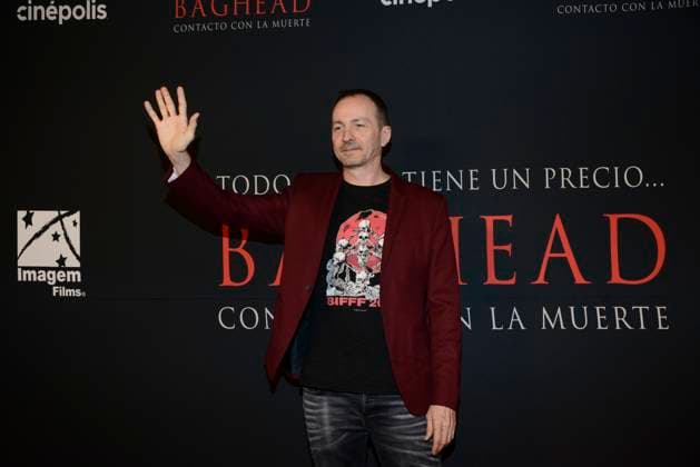 January 30, 2024, Mexico City, Ciudad de Mexico, Mexico: January 30, 2024, Mexico City, Mexico: Director Alberto Corredor poses for photos during the red carpet of Baghead at Cinepolis Miyana. on January 30, 2024, Mexico City, Mexico. Mexico City Mexico - ZUMAe321 20240130_zea_e321_024 Copyright: xCarlosxTischler xEyepixxGroupx