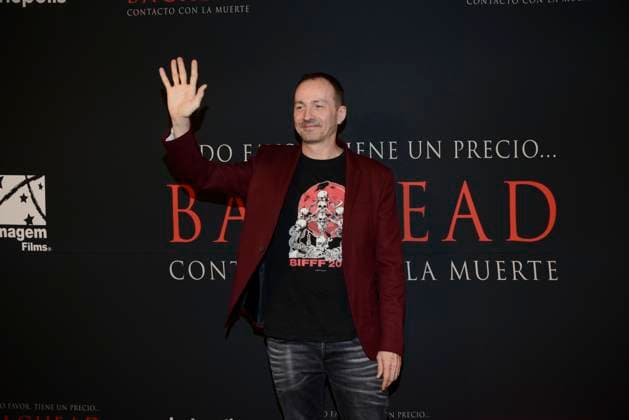 January 30, 2024, Mexico City, Ciudad de Mexico, Mexico: January 30, 2024, Mexico City, Mexico: Director Alberto Corredor poses for photos during the red carpet of Baghead at Cinepolis Miyana. on January 30, 2024, Mexico City, Mexico. Mexico City Mexico - ZUMAe321 20240130_zea_e321_038 Copyright: xCarlosxTischler xEyepixxGroupx