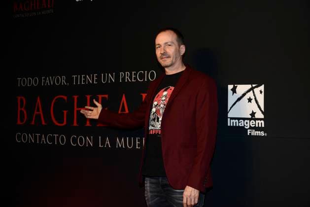 January 30, 2024, Mexico City, Ciudad de Mexico, Mexico: January 30, 2024, Mexico City, Mexico: Director Alberto Corredor poses for photos during the red carpet of Baghead at Cinepolis Miyana. on January 30, 2024, Mexico City, Mexico. Mexico City Mexico - ZUMAe321 20240130_zea_e321_045 Copyright: xCarlosxTischler xEyepixxGroupx