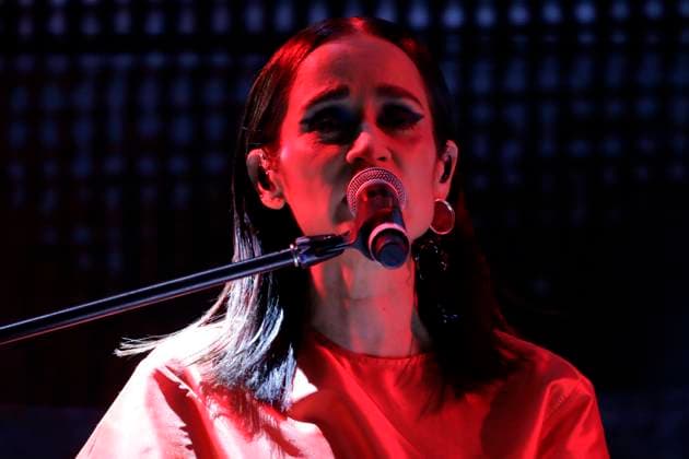 March 16, 2024, Mexico City, Ciudad de Mexico, Mexico: March 16, 2024, Mexico City, Mexico: Singer Julieta Venegas, performs during a free concert as part of the Time for Women: Festival for equality at the Mexico City Zocalo. on March 16, 2024 in Mexico City, Mexico Mexico City Mexico - ZUMAe321 20240316_zea_e321_014 Copyright: xLuisxBarronx xEyepixxGroupx