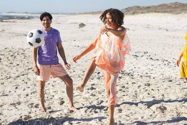 Young biracial couple enjoys a soccer game on the beach Young biracial couple enjoys a soccer game on the beach. Their laughter and soccer game add a vibrant energy to the sunny outdoor setting., model released, , property released, Cape Town, South Africa, 2024-01-23T22:00:00.000Z, 5113108.jpg, people,biracial couple,young couple,soccer game,beach,vibrant energy,outdoor setting,sunny,laughter,enjoyment,fun,sports,active,lifestyle,diverse,diversity,happiness,beach activities,leisure,sporting event,outdoor fun,beach sports,multiracial,enjoying,laughing,excitement,beach soccer,activity,vibrant atmosphere,cheering,cheering crowd,sunny day,energetic,playing,multiracial couple,diverse couple,beach enjoyment,outdoor recreation,beach leisure,beac