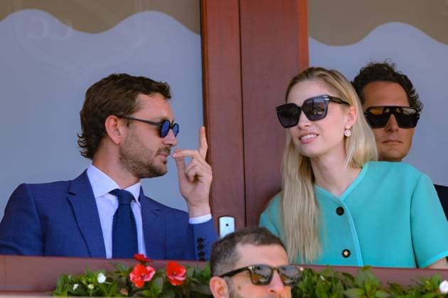 Tennis - Rolex Monte Carlo 2024 - Atp - Finale du Monte Carlo Rolex Masters - Famille princiere - loge princiere - Princesse Charlene de Monaco - Prince Jacques de Monaco - Pierre Casiragh i- Beatrice Casiraghi Boromeo - TENNIS - Rolex Monte Carlo 2024 - MC - 15 04 2024 ChrysleneCaillaud Panoramic