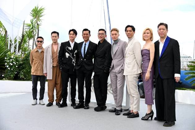 Cannes, 77th Cannes Film Festival 2024, Photocall film Ã?Twilight Of The Warriors: Walled InO Cannes, 77th Cannes Film Festival 2024, Photocall film Twilight Of The Warriors: Walled In In the photo: Chai-Tuck Yip, Raymond Lam, Terrance Lau, Louis Koo, Soi Cheang, Tony Wu, German Cheung, Kinnie Cheung, Angus Chan Cannes France Copyright: xIPA ABACAx