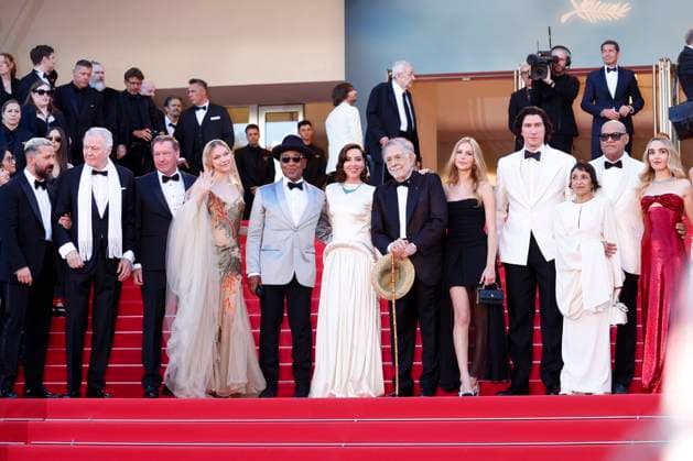 May 16, 2024: Shia LaBeouf, Jon Voight, D. B. Sweeney, Grace VanderWaal, Giancarlo Esposito, Aubrey Plaza, Francis Ford Coppola, Romy Croquet Mars, Adam Driver, Kathryn Hunter, Laurence Fishburne and Chloe Fineman attend the red carpet premiere of Megalopolis during the 77th Cannes Film Festival at Palais des Festivals in Cannes, France, on 16 May 2024. Photo: Cannes France - ZUMAm179 20240516_zep_m179_083 Copyright: xAlecxMichaelx