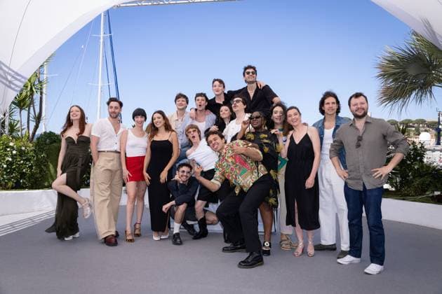 Cannes - Adami Photocall Hà loïse Janjaud, Adrien Dewitte, Mathilde Auneveux, Vanessa Guide, Sam Chemoul, Laetitia Pansanel, Tristan Pellegrino, Eliott Margueron, Merwane Tajouiti, Florian Lesieur, Liza Alegria Ndikita, Adib Cheikhi, Solange Sylva, Nina Meurisse, Abraham Wapler and Là on Plazol attend Adami photocall at the 77th annual Cannes Film Festival at Palais des Festivals on May 21, 2024 in Cannes, France. Photo by Shootpix ABACAPRESS.COM Cannes France Copyright: xShootpix ABACAx