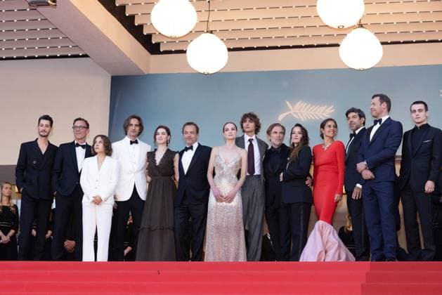 Cannes - Le Comte De Monte Cristo Red Carpet Dimitri Rassam, Patrick Mille, Julien De Saint-Jean, Adele Simphal, Marie Narbonne, Vassili Schneider, Pierfrancesco Favino, Anaïs Demoustier, Laurent Lafitte, Julie de Bona, Alexandre de La Patelliere, Anamaria Vartolomei, Matthieu Delaporte, Pierre Niney and Jerome Seydoux attend the Le Comte De Monte-Cristo Red Carpet at the 77th annual Cannes Film Festival at Palais des Festivals on May 22, 2024 in Cannes, France Photo by ShootPix ABACAPRESS.COM Cannes France Copyright: xShootPix ABACAx
