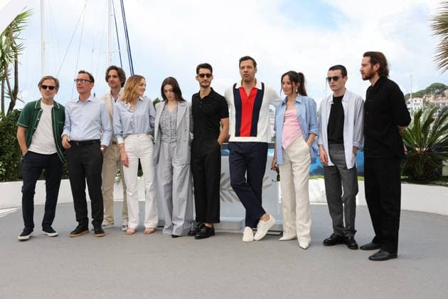 Cannes - Le Comte De Monte-Cristo Photocall Matthieu Delaporte, Alexandre de La Patelliere, Dimitri Rassam, Adele Simphal, Anamaria Vartolomei, Pierre Niney, Laurent Lafitte, Anaïs Demoustier, Julien De Saint-Jean and Bastien Bouillon attend the Le Comte De Monte-Cristo Photocall at the 77th annual Cannes Film Festival at Palais des Festivals on May 23, 2024 in Cannes, France. Photo by Shootpix ABACAPRESS.COM Cannes France Copyright: xShootpix ABACAx