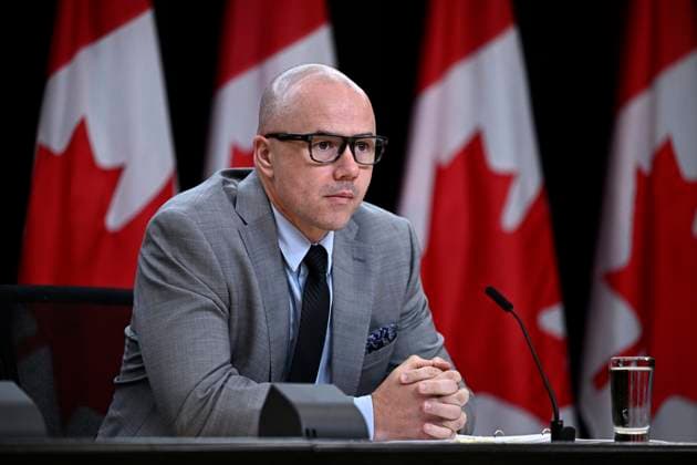 July 9, 2024, Ottawa, On, CAN: Alex Benay, Associate Deputy Minister at Public Services and Procurement Canada, speaks about the work to standardize and simplify HR and pay practices across the public service, during a news conference at the National Press Theatre in Ottawa, on Tuesday, July 9, 2024. Ottawa CAN - ZUMAc35_ 20240709_zaf_c35_075 Copyright: xJustinxTangx