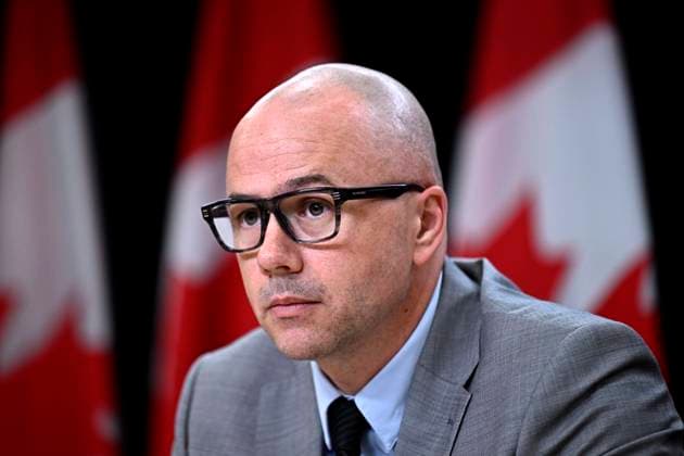 July 9, 2024, Ottawa, On, CAN: Alex Benay, Associate Deputy Minister at Public Services and Procurement Canada, speaks about the work to standardize and simplify HR and pay practices across the public service, during a news conference at the National Press Theatre in Ottawa, on Tuesday, July 9, 2024. Ottawa CAN - ZUMAc35_ 20240709_zaf_c35_077 Copyright: xJustinxTangx