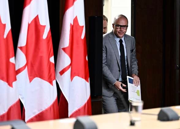 July 9, 2024, Ottawa, On, CAN: Alex Benay, Associate Deputy Minister at Public Services and Procurement Canada, arrives for a news conference about the work to standardize and simplify HR and pay practices across the public service, at the National Press Theatre in Ottawa, on Tuesday, July 9, 2024. Ottawa CAN - ZUMAc35_ 20240709_zaf_c35_081 Copyright: xJustinxTangx