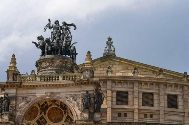 Dresden, Germany - April 18, 2024: Scenic summer view of Semper Opera House and Monument to King John in Dresden, Saxony, Germany, Dresden, Germany - April 18, 2024: Scenic summer view of Semper Opera House and Monument to King John in Dresden, Saxony, Germany - fragment, Dresden, Germany - April 18, 2024: Scenic summer view of Semper Opera House and Monument to King John in Dresden, Saxony, Germany - fragment, 30.04.2024, Copyright: xmarina13x Panthermedia37176908.jpg