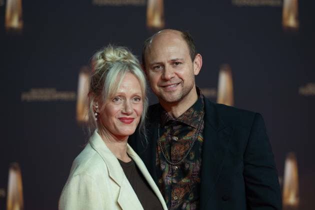 Moritz FUEHRMANN, Führmann, Actor, Anna SCHUDT, Actress, Red Carpet, Red Carpet Show, Arrival, German Television Award Ceremony, German Television Award 2024, German Television Award 2024 at MMC Studios Cologne, on 25 09 2024