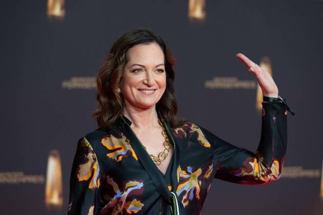 Natalia WOERNER, Wörner, actress, red carpet, red carpet show, arrival, arrival, German Television Award ceremony, The German Television Award 2024, German Television Award 2024 at the MMC Studios Cologne, on 25 09 2024