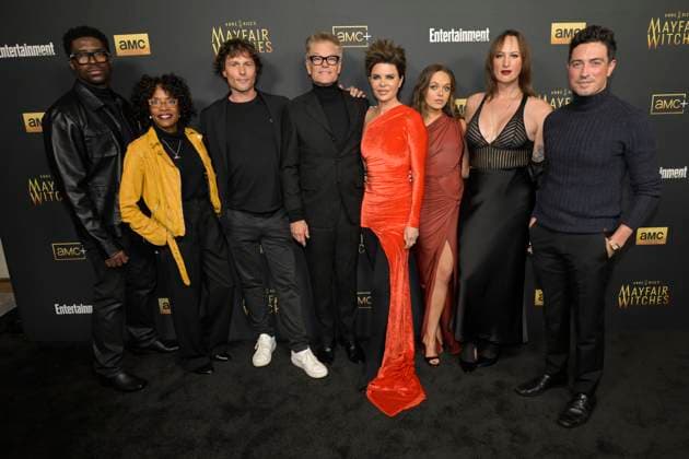 December 5, 2024, Hollywood, California, USA: (L-R) Tongayi Chirisa, Charlayne Woodard, Dimitri Hamlin, Harry Hamlin, Lisa Rinna, Alyssa Jirrels, Jen Richards and Ben Feldman attend AMC s Anne Rice s Mayfair Witches Season 2 Red Carpet. Hollywood USA - ZUMAb173 20241205_aap_b173_190 Copyright: xBillyxBennightx