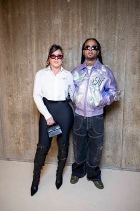 Photocall of the Off White fashion show, at the headquarters of the French Communist Party PCF , Fashion Collection Prêt à Porter Fall Winter 2025 2026 during Paris Fashion Week PFW Kalash and his wife and manager Clara Kata at the photocall of the Off White fashion show, at the headquarters of the French Communist Party PCF , Fashion Collection Ready to Wear Fall Winter 2025 2026 during Paris Fashion Week PFW , in Paris, France, March 6, 2025 Pierre Perusseau Bestimage Photocall of the Off White fashion show, at the headquarters of the French Communist Party PCF , Fashion Collection Ready to Wear Fall Winter 2025 2026 during Paris Fashion Week PFW , in Paris, France, March 6, 2025 Paris France Copyright: xPerusseaux-xDaxSilvax xBestimagexPerusseaux-xDaxSilvax xBestimagex