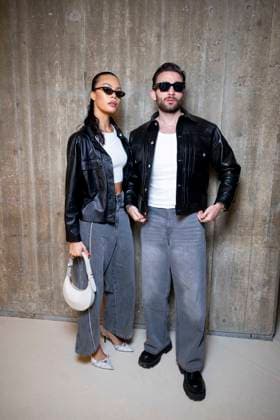 Photocall of the Off White fashion show, at the headquarters of the French Communist Party PCF , Fashion Collection Ready to Wear Fall Winter 2025 2026 at Paris Fashion Week PFW Pierre Michaut and his wife at the photocall of the Off White fashion show, at the headquarters of the French Communist Party PCF , Fashion Collection Ready to Wear Fall Winter 2025 2026 at Paris Fashion Week PFW , in Paris, France, March 6, 2025 Pierre Perusseau Bestimage Photocall of the Off White fashion show, at the headquarters of the French Communist Party PCF , Fashion Collection Ready to Wear Fall Winter 2025 2026 during Paris Fashion Week PFW , in Paris, France, March 6, 2025 Paris France Copyright: xPerusseaux-xDaxSilvax xBestimagexPerusseaux-xDaxSilvax xBestimagex