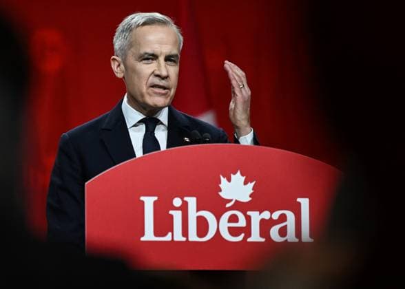 Mark Carney To Be Sworn In As Canada™s Next Prime Minister OTTAWA, CANADA MARCH 9, 2025: Mark Carney, the newly elected leader of the Liberal Party of Canada, addresses supporters in a victory speech after the official announcement of the 2025 Liberal Leadership race results at Rogers Centre, in Ottawa, Ontario, Canada, on March 9, 2025. Carney will replace outgoing Prime Minister Justin Trudeau after winning a race for the Liberal leadership on Sunday, becoming Canada™s 24th prime minister, with a swearing-in ceremony set for next week. Ottawa Canada Copyright: xArturxWidakx originalFilename: widak-markcarn250309_npMYy.jpg