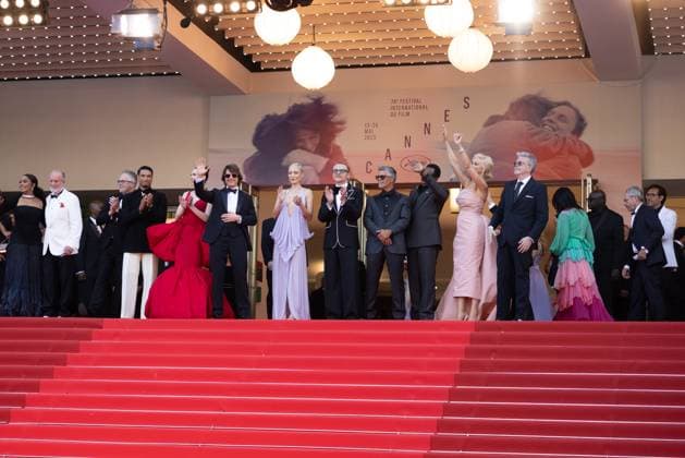 Internationale Filmfestspiele von Cannes, Mission Impossible - The Final Reckoning Premiere 78. Internationalen Filmfestspiele von Cannes 2025 - Eröffnung Cannes, Frankreich - 14.5.2024: Eddie Hamilton, Greg Tarzan Davis, Hayley Atwell, Angela Bassett, Tramell Tillman, Tom Cruise, Festival Director Thierry Frà maux, Simon Pegg, Pom Klementieff,, Hannah Waddingham, Esai Morales, Brian Robbins and Erik Jendresen während des Roten Teppichs zu MISSION: IMPOSSIBLE - THE FINAL RECKONING während der 78. Internationalen Filmfestspiele von Cannes. Die 78. Internationalen Filmfestspiele von Cannes finden vom 13. bis 24. Mai 2025 statt. Provence-Alpes-Cà te d™Azur