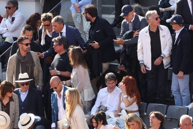 Rome, Italy, May 18, 2025: A parade of VIPs - Elonora Daniele, Raoul Bova, Minister Lollobrigida, Tafani, Fontana, Caldrone, Viktoria dei Maneskin, Renzi, Opztek - attend the Men s Singles Final between Jannik Sinner (ITA) and Carlos Alcaraz (ESP) during the Internazionali BNL d Italia 2025 ATP Masters Men s 1000 circuit in Rome at the Foro Italico. Copyright: xmarcoxiacobuccix xipa-agency.netx xmarcoxiacobuccix IPA_Agency_IPA57882609