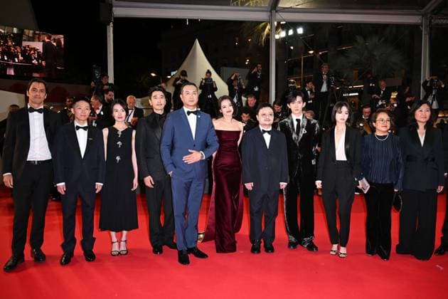 Cannes, 78th Cannes Film Festival 2025 - Evening 10, Red Carpet Resurrection (Resurrection) . Cannes, 78th Cannes Film Festival 2025 - Evening 10, Red Carpet Resurrection (Resurrection) . Pictured: Jue Huang, Gan Bi, Yongzhong Chen, Shu Qi, Jackson Yee, Gengxi Li, Mark Chao Cannes Copyright: xIPA ABACAx