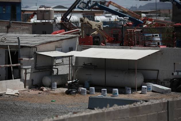 Authorities discover 383 corpses in private crematorium in Ciudad Juarez CIUDAD JUAREZ , MEXICO - JUNE 30: A view of the crematorium where authorities found 383 embalmed corpses in Ciudad Juarez, Chihuahua State, Mexico, on June 30, 2025. Police have found 383 corpses piled up in a private crematorium in northern Mexico s Ciudad Juarez, the local prosecutor s office said on June 29, attributing the grisly find to negligence. According to authorities, the investigation stemmed from a citizen complaint. Upon inspection, more than 300 bodies were found embalmed and stored in unsanitary conditions, and the facility was also emitting foul odors. Christian Torres Anadolu Ciudad Juarez Mexico. Editorial use only. Please get in touch for any othe Copyright: x2025xAnadoluxChristianxTorresx