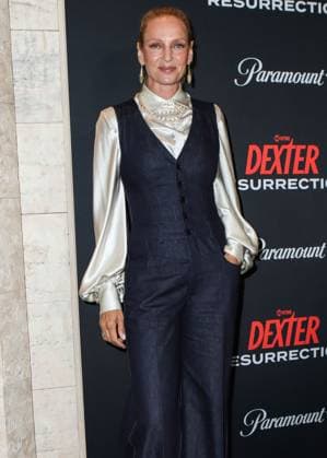 World Premiere Of Paramount+ And Showtime s Dexter: Resurrection Season 1 MANHATTAN, NEW YORK CITY, NEW YORK, USA - JULY 09: American actress Uma Thurman arrives at the World Premiere Of Paramount+ And Showtime s Dexter: Resurrection Season 1 held at the Alice Tully Hall at the Lincoln Center for the Performing Arts on July 9, 2025 in Manhattan, New York City, New York, United States., Credit:Image Press Agency Avalon United States, New York, New York City, Alice Tully Hall at the Lincoln Center for the Performing Arts Copyright: xImagexPressxAgencyx xAvalonx 1020488647