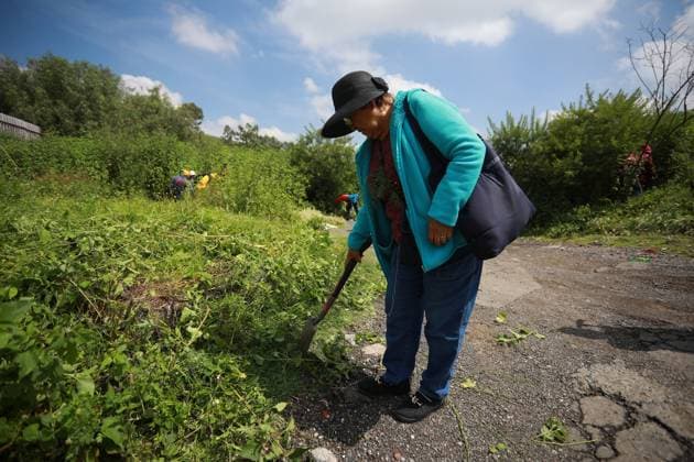 Human remains found during a search operation for missing persons in Mexico STATE OF MEXICO, MEXICO - AUGUST 26: A relative of a missing person takes part in a search brigade, at the Sierra de Guadalupe, in the State of Mexico, Mexico on August 26, 2025. Human remains were found in the mountainous area of Sierra de Guadalupe during a search operation carried out by relatives of missing persons, members of the National Guard, collectives and members of the Investigation Police, among others. The number of people reported as disappeared continues to rise in the country, now exceeding 130,000 Daniel Cardenas Anadolu State of Mexico Mexico. Editorial use only. Please get in touch for any other usage. Copyright: x2025xAnadoluxDanielxCardenasx