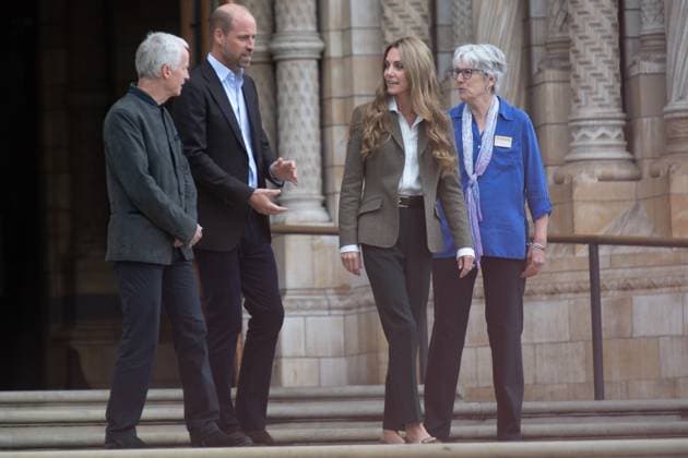 HRH The Prince and Princess Of Wales Visit Natural History Museum, London, UK - Thursday 4 September William, Prince of Wales and Catherine - Princess of Wales visit Natural History Museum, London, England, UK on Thursday 4 September, 2025 to view the Museum s newly transformed gardens and meet children and young people taking part in learning programmes which see them connecting with nature and boosting biodiversity in urban areas., Credit:Justin Ng Avalon UK, England, London, Natural History Museum Copyright: xJustinxNgx xAvalonx 1034075607