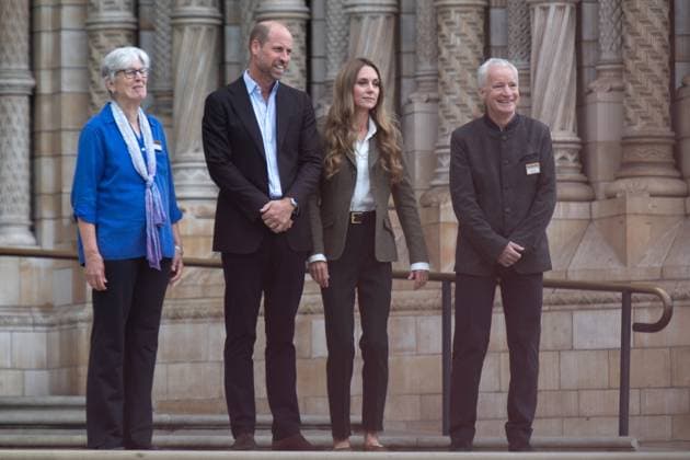 HRH The Prince and Princess Of Wales Visit Natural History Museum, London, UK - Thursday 4 September William, Prince of Wales and Catherine - Princess of Wales visit Natural History Museum, London, England, UK on Thursday 4 September, 2025 to view the Museum s newly transformed gardens and meet children and young people taking part in learning programmes which see them connecting with nature and boosting biodiversity in urban areas., Credit:Justin Ng Avalon UK, England, London, Natural History Museum Copyright: xJustinxNgx xAvalonx 1034075630