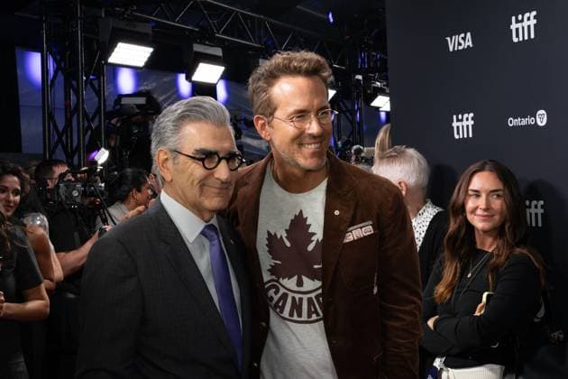September 4, 2025, Toronto, Ontario, Canada: Eugene Levy and Ryan Reynolds attend the red carpet for the John Candy - I Like Me premiere during the 2025 Toronto International Film Festival at Roy Thomson Hall. on September 4, 2025 in Toronto, Canada. Toronto Canada - ZUMAe321 20250904_zea_e321_128 Copyright: xLeonardoxRamirezx