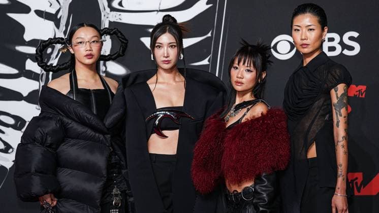 2025 MTV Video Music Awards - Arrivals ELMONT, NASSAU COUNTY, NEW YORK, USA - SEPTEMBER 07: Audrey Nuna, EJAE, REI AMI and May Hong arrive at the 2025 MTV Video Music Awards held at UBS Arena on September 7, 2025 in Elmont, Nassau County, New York, United States., Credit:Jorge Estrellado Avalon United States, New York, Elmont, UBS Arena Copyright: xJorgexEstrelladox xAvalonx 1035275013