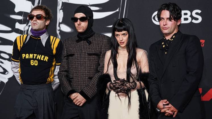 2025 MTV Video Music Awards - Arrivals ELMONT, NASSAU COUNTY, NEW YORK, USA - SEPTEMBER 07: Jesse Perlman, Josh Conway, Maria Zardoya and Edward James of The Marias wearing Valentino arrive at the 2025 MTV Video Music Awards held at UBS Arena on September 7, 2025 in Elmont, Nassau County, New York, United States., Credit:Jorge Estrellado Avalon United States, New York, Elmont, UBS Arena Copyright: xJorgexEstrelladox xAvalonx 1035275835