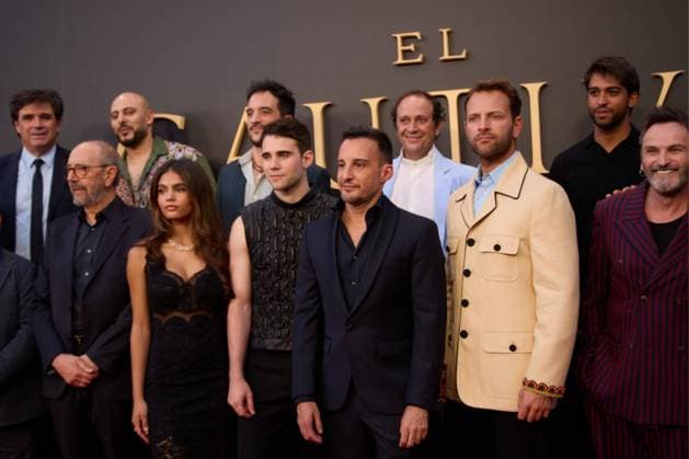 Director Alejandro Amenabar with actors Julio Pena , Jose Manuel Poga , Miguel Rellan , Luna Berroa , Fernando Tejero , Alessandro Borghi attends the premiere of the film El Cautivo directed by Alejandro Amenabar at Cine Callao in Madrid, Spain, on September 10, 2025. The movie, starring Julio Pena Fernandez, Alessandro Borghi, Miguel Rellan, Fernando Tejero, Luna Berroa, Luis Callejo, Josà Manuel Poga, Albert Salazar, Juanma Muniagurria, Jorge Asin, Mohamed Said and Walid Charaf, tells the story of Miguel de Cervantes™ captivity in Algiers in 1575. The film will be released in Spanish cinemas on September 12. Cordon Press HazhardxEspinozaxVallejos