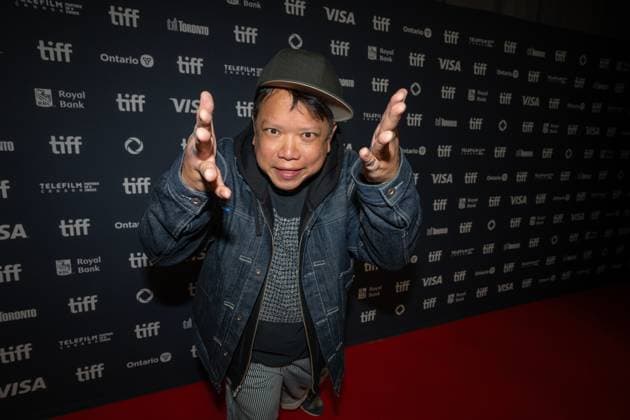 September 11, 2025, Toronto, On, Canada: Eric Yick Keung San, also known by his stage name, Kid Koala, poses for photographs as he walks the red carpet at the North American premiere of öÄuSpace CadetöÄù at the Toronto International Film Festival, in Toronto on Thursday, September 11, 2025. Toronto Canada - ZUMAc35_ 20250911_zaf_c35_125 Copyright: xArlynxMcadoreyx