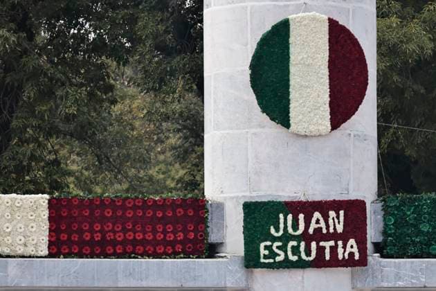 September 13, 2025, Mexico, Cdmx, Mexico: The 178th anniversary of the Heroic Deed of the Boy Heroes of Chapultepec was commemorated in Chapultepec Forest in Mexico City. The event was led by the President of Mexico, Claudia Sheimbaum, who performed an honor guard and called the roll of the cadets who fought at Chapultepec Castle against the US invasion. The cadets who lost their lives in this battle were JUAN DE LA BARRERA, AGUSTIN MELGAR, FERNANDO MONTES DE OCA, FRANCISCO MARQUEZ, VICENTE SUAREZ AND JUAN ESCUTIA, the latter was the one who took up the Mexican flag and jumped from Chapultepec Castle to prevent the US invaders from taking it. Mexico Mexico - ZUMAp204 20250913_zip_p204_017 Copyright: xJosuexPerezx