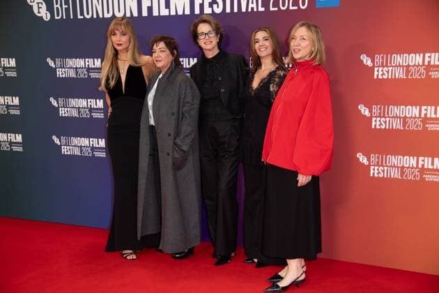 London Film Festival 2025 - Die, My Love Arrivals at Royal Festival Hall, Southbank, London (L-R) - Jennifer Lawrence, Lynne Ramsay, Andrea Calderwood, Justine Ciarrocchi, Catherine George attends the Headline Gala of Die, My Love at The 69th BFI London Film Festival at Royal Festival Hall, Southbank, London, England, UK on Friday 17 October, 2025., Credit:Justin Ng Avalon UK, England, London, Royal Festival Hall, Southbank Copyright: xJustinxNgx xAvalonx 1046177470