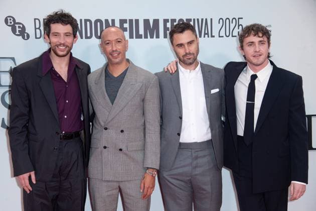 London Film Festival 2025 - The History Of Sound Headline Gala Arrivals at Royal Festival Hall, Southbank, London (L-R) - Josh O Connor, Oliver Hermanus, Ben Shattuck, Paul Mescal attends the Headline Gala of The History Of Sound at The 69th BFI London Film Festival at Royal Festival Hall, Southbank, London, England, UK on Saturday 18 October, 2025., Credit:Justin Ng Avalon UK, England, London, Royal Festival Hall, Southbank Copyright: xJustinxNgx xAvalonx 1046440734