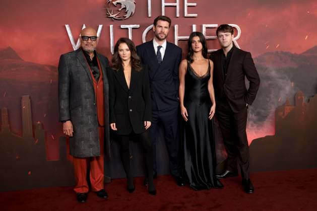 The Witcher season 4 global premiere, Curzon Mayfair cinema,London, UK on 23rd October 2025 Laurence Fishburne, Freya Allan, Liam Hemsworth, Anya Chalotra and Joey Batey at The Witcher season 4 global premiere, Curzon Mayfair cinema,London, UK on 23rd October 2025, Credit:James Shaw Avalon UNITED KINGDOM, LONDON, London Copyright: xJamesxShawx xAvalonx 1047693280