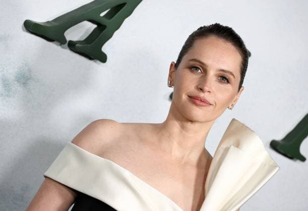 Premiere Of Netflix s Train Dreams HOLLYWOOD, LOS ANGELES, CALIFORNIA, USA - NOVEMBER 03: English actress Felicity Jones arrives at the Premiere Of Netflix s Train Dreams held at The Egyptian Theatre Hollywood on November 3, 2025 in Hollywood, Los Angeles, California, United States., Credit:Juan Pablo Rico Avalon United States, California, Hollywood, The Egyptian Theatre Hollywood Copyright: xJuanxPabloxRicox xAvalonx 1050185770