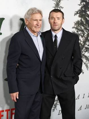 Premiere Of Netflix s Train Dreams HOLLYWOOD, LOS ANGELES, CALIFORNIA, USA - NOVEMBER 03: Harrison Ford and Joel Edgerton arrive at the Premiere Of Netflix s Train Dreams held at The Egyptian Theatre Hollywood on November 3, 2025 in Hollywood, Los Angeles, California, United States., Credit:Juan Pablo Rico Avalon United States, California, Hollywood, The Egyptian Theatre Hollywood Copyright: xJuanxPabloxRicox xAvalonx 1050185856