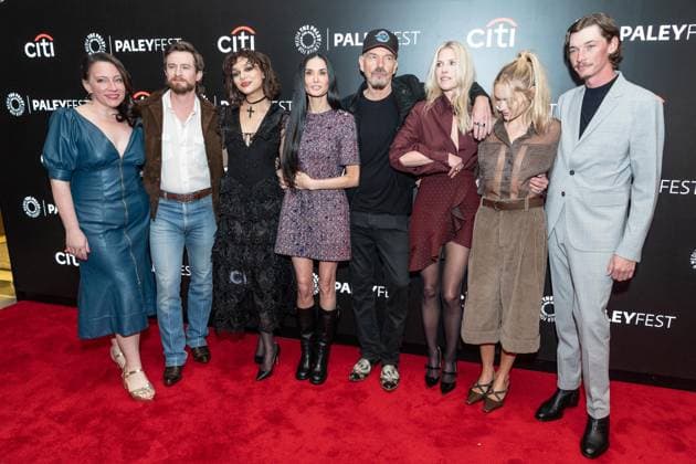 November 9, 2025, Bronx, New York, USA: Kimberly Roots, Christian Wallace, Paulina Chavez, Demi Moore, Billy Bob Thornton, Ali Larter, Michelle Randolph, Jacob Lofland attend photo call for Paramount+ Landman at PaleyFest NY 2025 at Paley Museum in New York, NY on November 9, 2025. Bronx USA - ZUMAr339 20251109_znp_r339_081 Copyright: xLevxRadinx