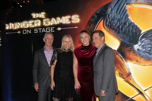 The Hunger Games: On Stage The Global Stage Premiere at the Troubadour Canary Wharf Theatre in London, UK, on 12th November, 2025 Jon Feltheimer, Jen Brown, Meredith Wieck, Adam Fogelson at The Hunger Games: On Stage The Global Stage Premiere at the Troubadour Canary Wharf Theatre in London, UK, on 12th November, 2025, Credit:Oleksii Ovcharenko Avalon United Kingdom, London Copyright: xOleksiixOvcharenkox xAvalonx 1052095347