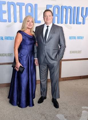 Rental Family Los Angeles Premiere, Los Angeles, USA - 12 Nov 2025 Jeanne Moore and Brendan Fraser at the Los Angeles premiere of Rental Family held at the DGA Theater in Hollywood, USA on November 12, 2025., Credit:Lumeimages.com Avalon USA, California, Los Angeles, Hollywood, CA, USA Copyright: xLumeimages.comx xAvalonx 1052147118