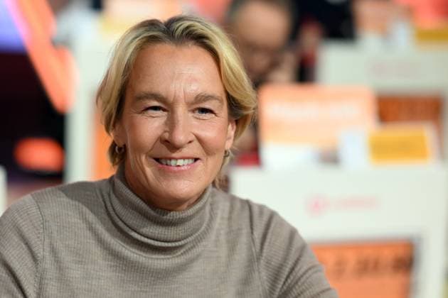 Martina VOSS TECKLENBURG, soccer coach, portrait, portrait, portrait, cropped single image, single motif, 30 RTL Spendenmarathon Wir helfen Kindern , television, 20 21 11 2025 in Huerth, Germany,