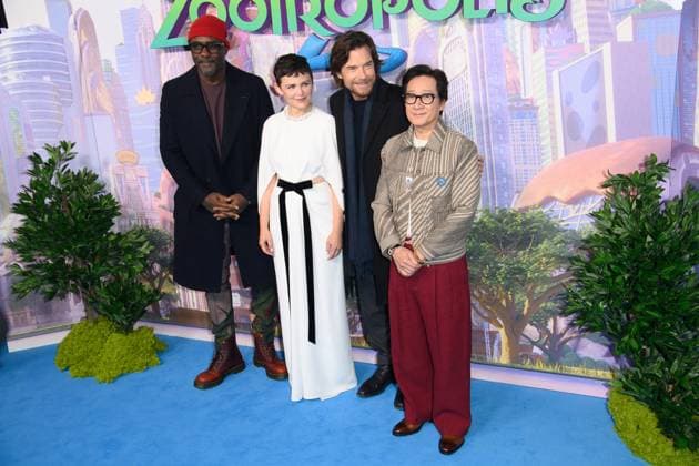 Zootropolis 2 UK Premiere Arrivals at Picturehouse Central, London, UK (L-R) - Idris Elba, Ginnifer Goodwin, Jason Bateman, Ke Huy Quan attends The Zootropolis 2 UK Premiere at Picturehouse Central, London, England, UK on Sunday 23 November, 2025., Credit:Justin Ng Avalon UK, England, London, Picturehouse Central Copyright: xJustinxNgx xAvalonx 1054153012